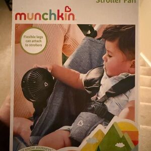 Munchkin Black Stroller Fan with Flexible Legs